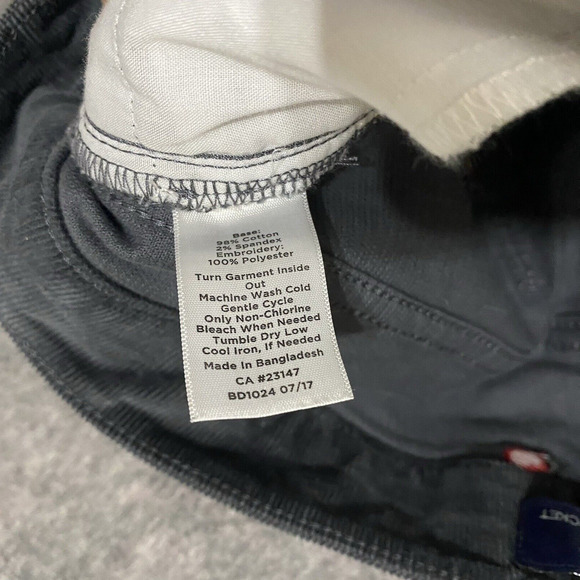 Talbots Corduroy Pants Womens Sz 14 Gray Scottish Terrier Simply Flattering - Picture 6 of 9